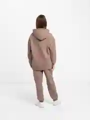 Бежевый меланж спортивный костюм, женский, с начесом