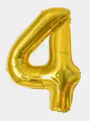 Золотой шар "Цифры", 101 см