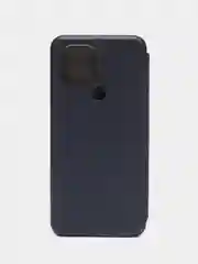 Темно-синий чехол-книжка с визитницей для Xiaomi Redmi A1+, полная защита телефона