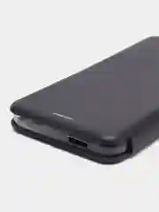 Темно-синий чехол-книжка с визитницей для Xiaomi Redmi A1+, полная защита телефона
