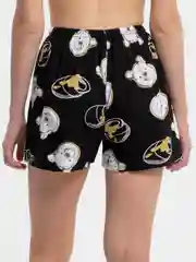 Черный шорты женские пижама