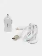 Автомобильное зарядное устройство Hoco Z2 USB, кабель Lightning