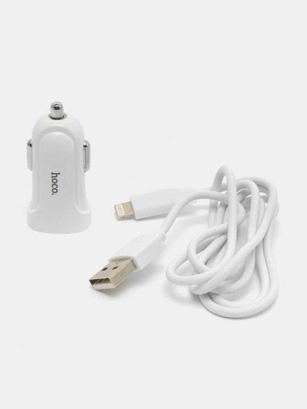Автомобильное зарядное устройство Hoco Z2 USB, кабель Lightning