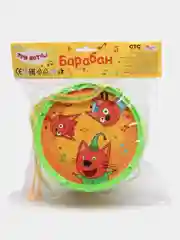 Игрушечный музыкальный инструмент барабан "Три кота "
