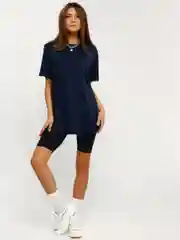 Белый футболка женская Oversize, однотонная, 100% хлопок