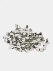 Серебряный бусины "Сердечки", 100 штук в упаковке