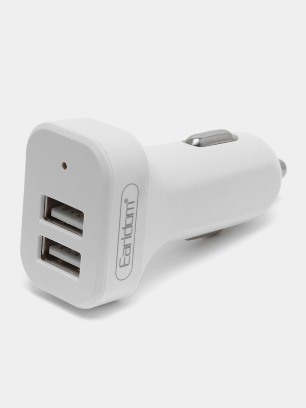 Автомобильное зарядное устройство Earldom ES-131 + кабель Lightning, 2xUSB, 2.1A