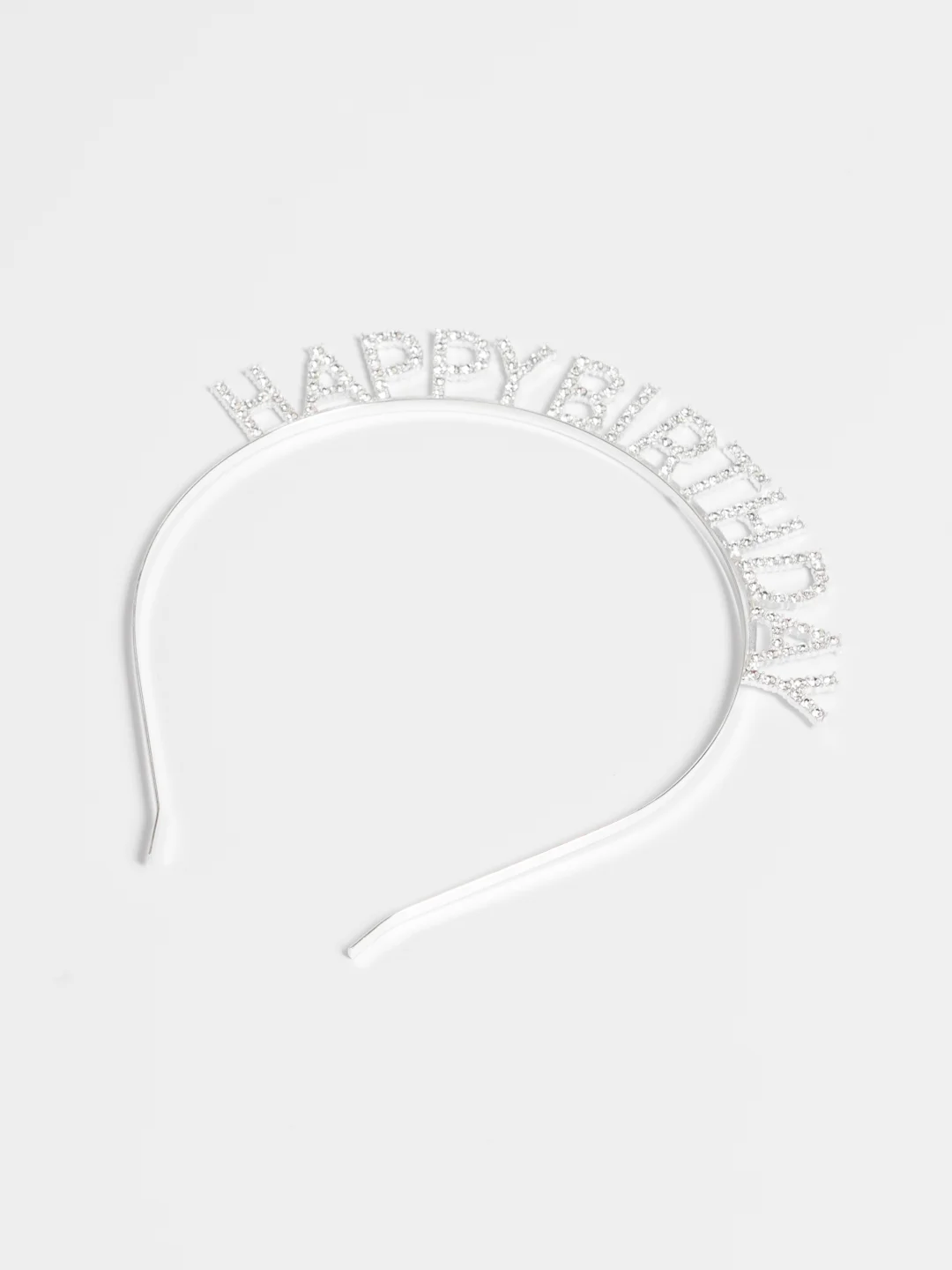 Розовый ободок на голову "Happy Birthday"