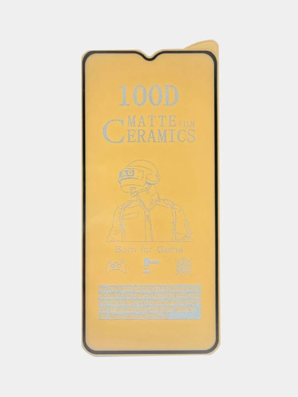 Защитное стекло Ceramic на Samsung Galaxy A12, A02s, гибкое, матовое