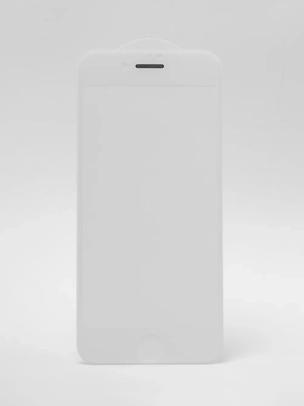 Защитное стекло iPhone 7 / iPhone 8, с защитной сеткой на динамике, белое