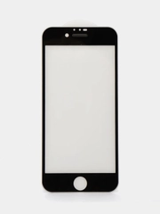 Защитное стекло iPhone 7 / iPhone 8, с защитной сеткой на динамике, черное