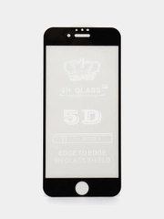 Защитное стекло iPhone 7 / iPhone 8, 5D, черное