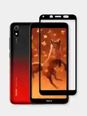 Черный xiaomi Redmi 7A, Сяоми Редми 7А, Защитное стекло 9D