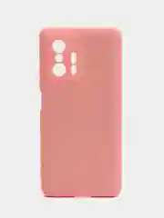 Розовый чехол Silicone Cover для Xiaomi 11T / 11T Pro, Сяоми 11Т / 11Т Про, силиконовый
