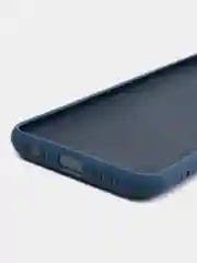 Индиго чехол Xiaomi Redmi Note 9, Редми Нот 9 силиконовый, с закрытым низом и бархатом внутри