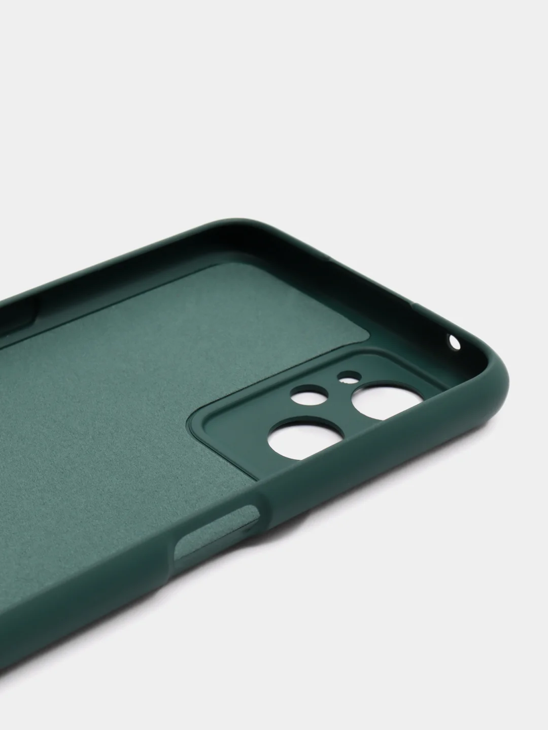 Тёмно-зелёный чехол Silicone Cover для Realme 9i / Oppo A96 4G (Реалми 9 Ай / Оппо А96 4G), силиконовый