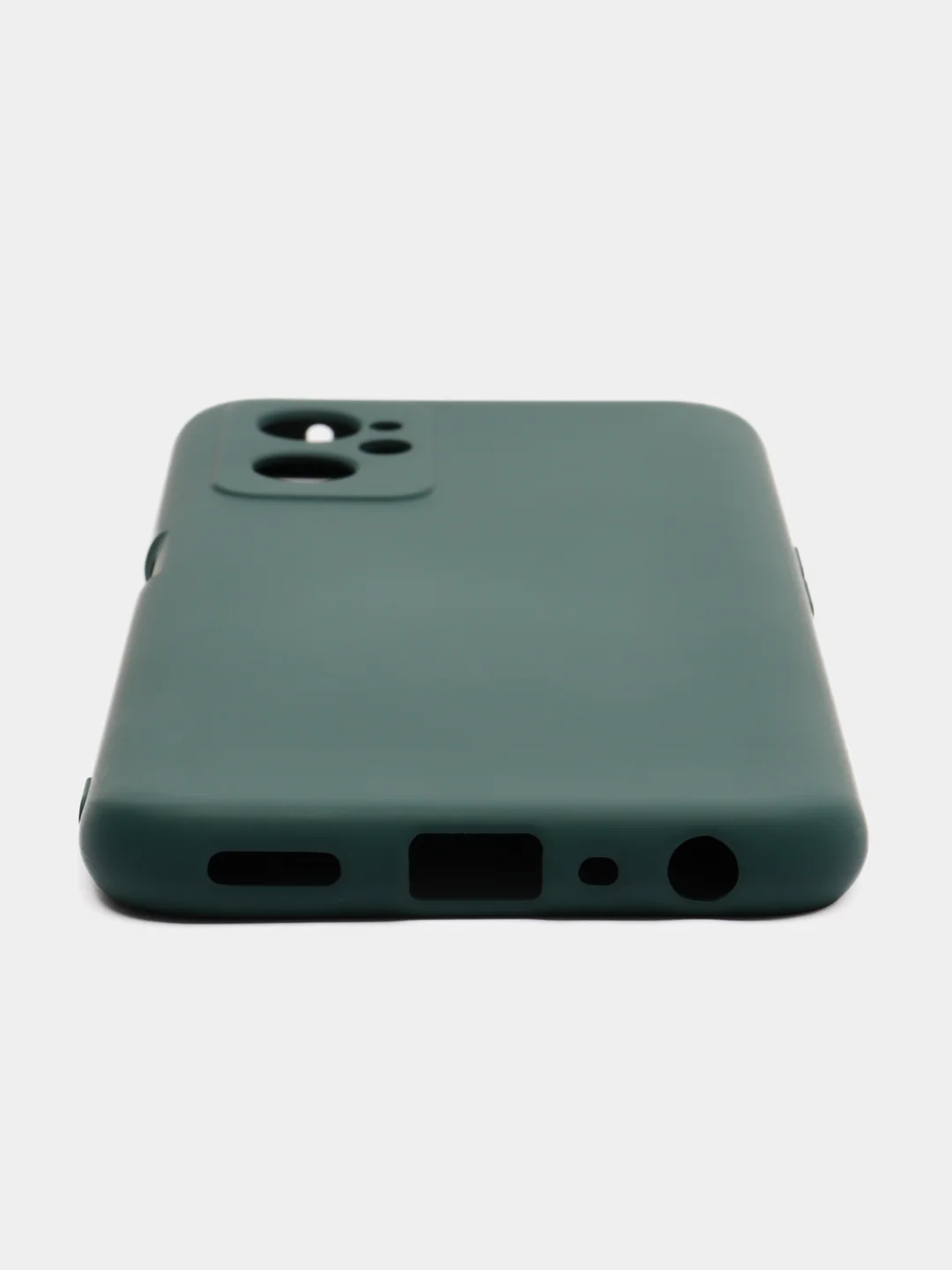 Тёмно-зелёный чехол Silicone Cover для Realme 9i / Oppo A96 4G (Реалми 9 Ай / Оппо А96 4G), силиконовый