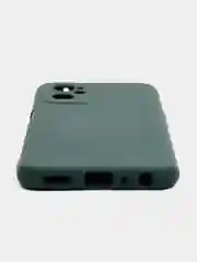 Тёмно-зелёный чехол Silicone Cover для Realme 9i / Oppo A96 4G (Реалми 9 Ай / Оппо А96 4G), силиконовый