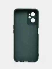 Тёмно-зелёный чехол Silicone Cover для Realme 9i / Oppo A96 4G (Реалми 9 Ай / Оппо А96 4G), силиконовый