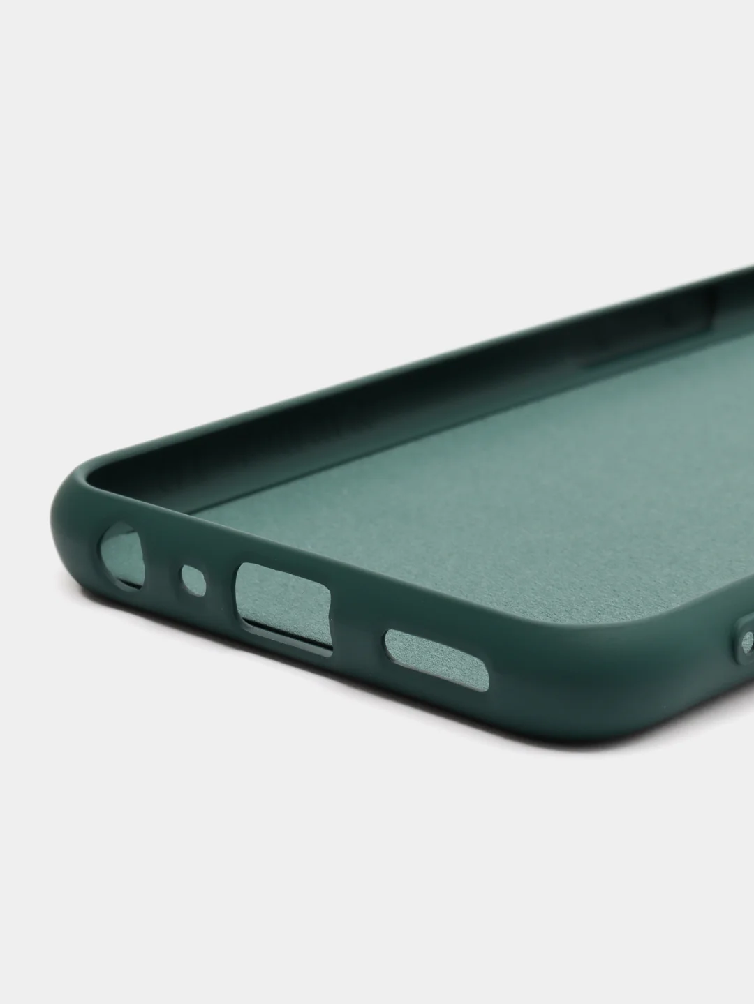 Тёмно-зелёный чехол Silicone Cover для Realme 9i / Oppo A96 4G (Реалми 9 Ай / Оппо А96 4G), силиконовый