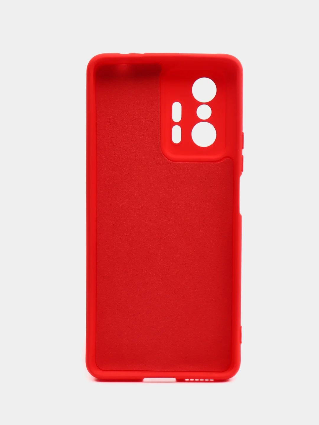 Красный чехол Silicone Cover для Xiaomi 11T / 11T Pro, Сяоми 11Т / 11Т Про, силиконовый