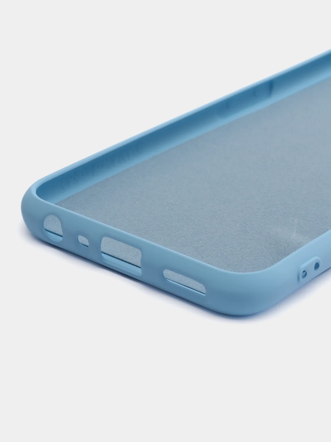 Небесно-голубой чехол Silicone Cover для Realme 9i / Oppo A96 4G (Реалми 9 Ай / Оппо А96 4G), силиконовый