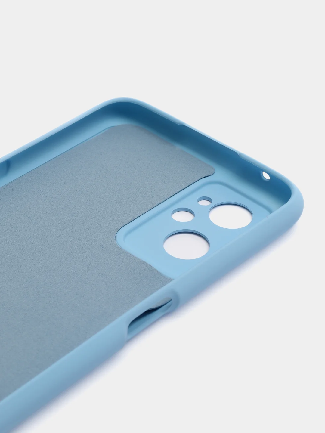 Небесно-голубой чехол Silicone Cover для Realme 9i / Oppo A96 4G (Реалми 9 Ай / Оппо А96 4G), силиконовый