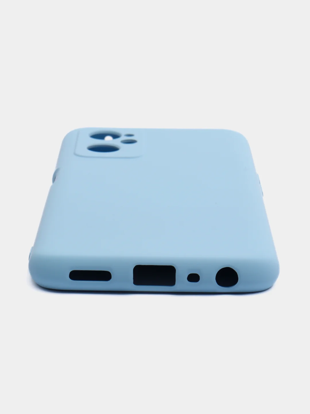 Небесно-голубой чехол Silicone Cover для Realme 9i / Oppo A96 4G (Реалми 9 Ай / Оппо А96 4G), силиконовый