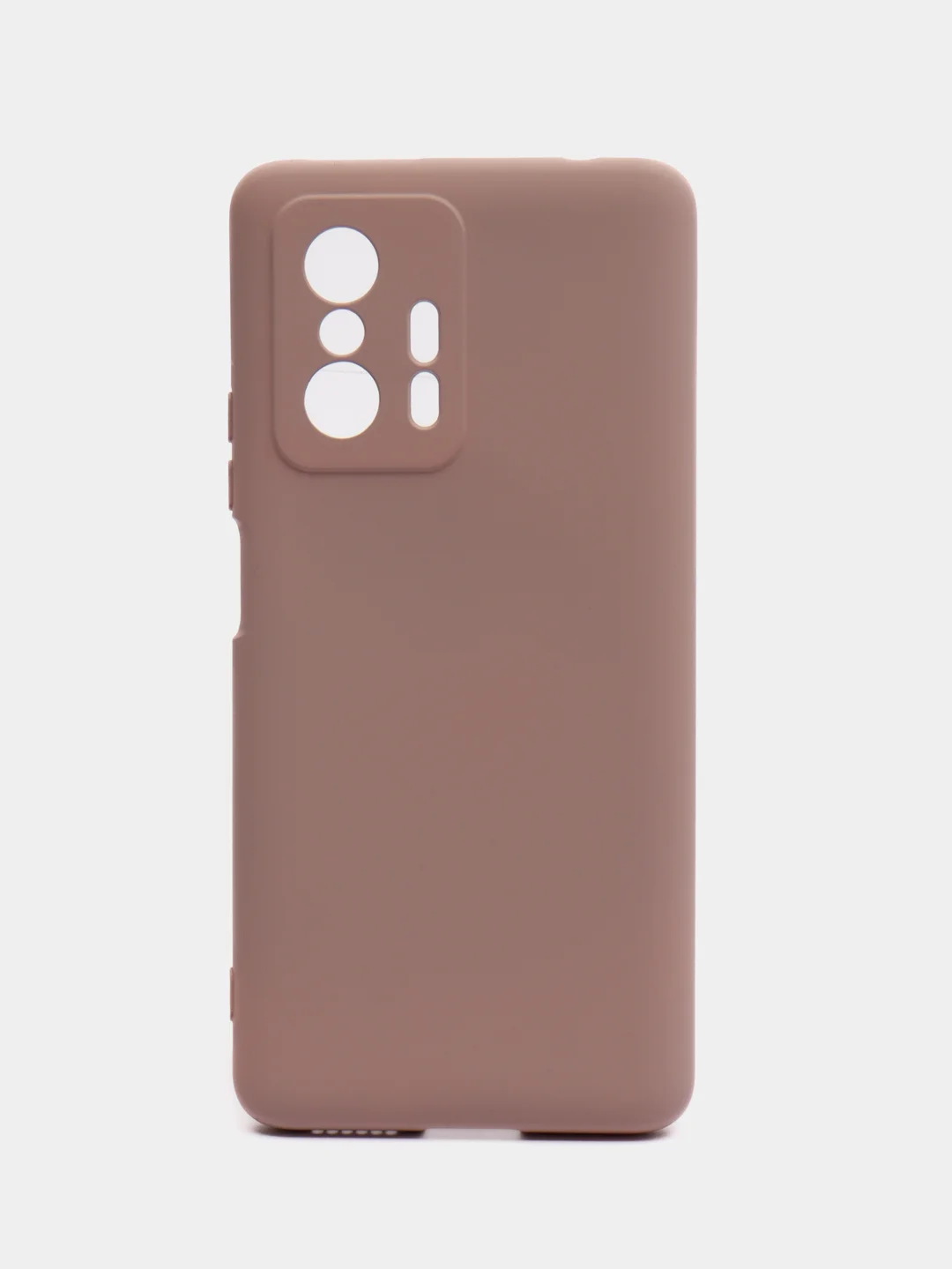 Бежевый чехол Silicone Cover для Xiaomi 11T / 11T Pro, Сяоми 11Т / 11Т Про, силиконовый