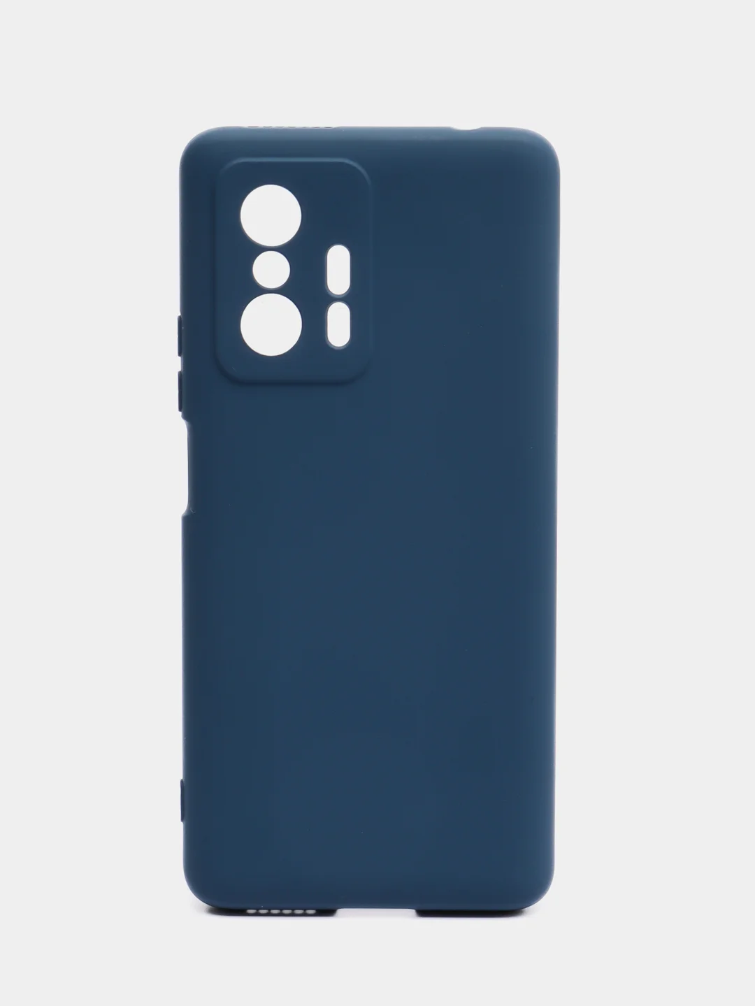 Темно-синий чехол Silicone Cover для Xiaomi 11T / 11T Pro, Сяоми 11Т / 11Т Про, силиконовый