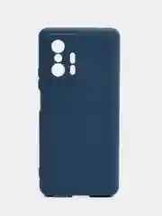 Темно-синий чехол Silicone Cover для Xiaomi 11T / 11T Pro, Сяоми 11Т / 11Т Про, силиконовый