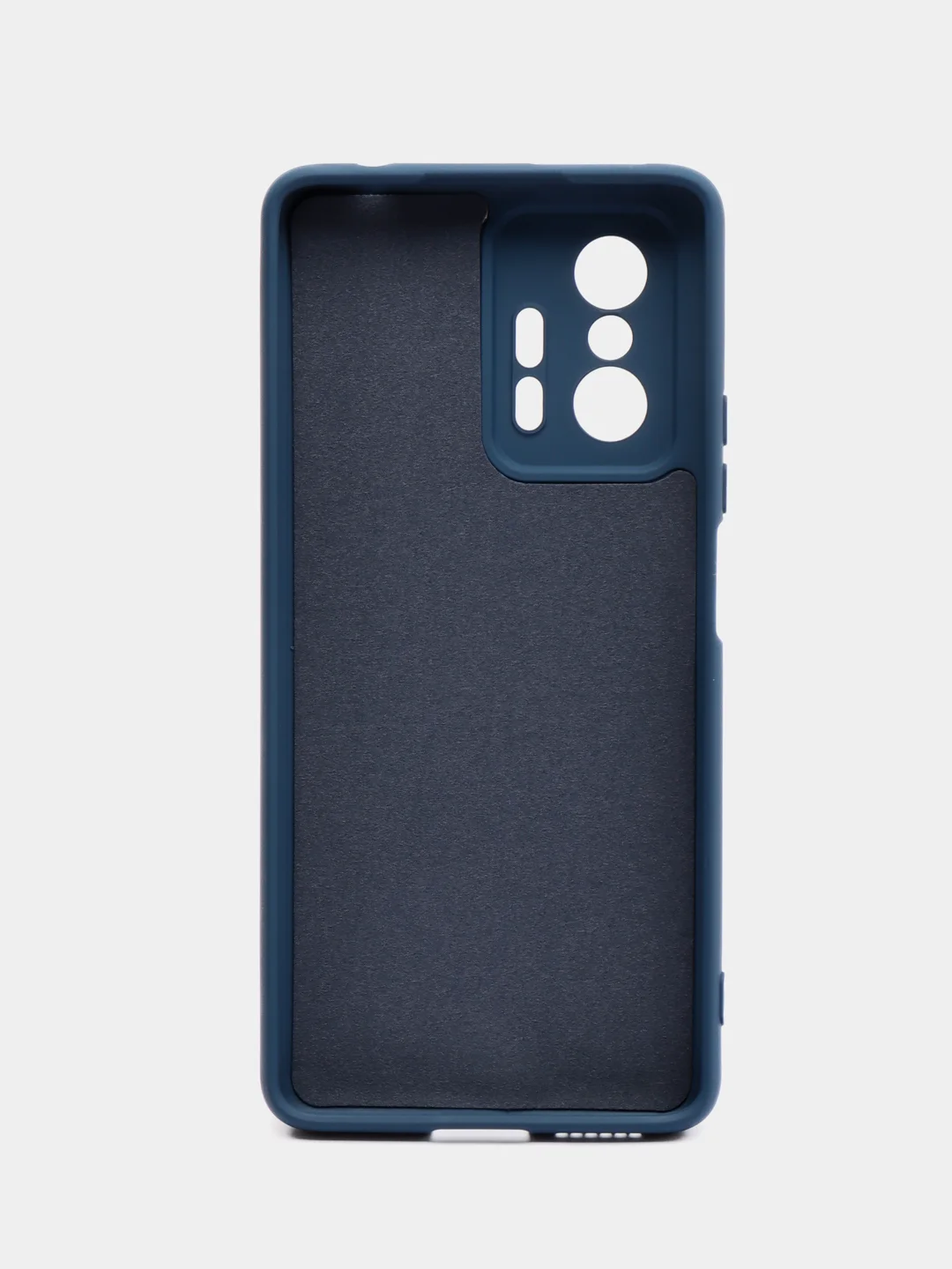 Темно-синий чехол Silicone Cover для Xiaomi 11T / 11T Pro, Сяоми 11Т / 11Т Про, силиконовый