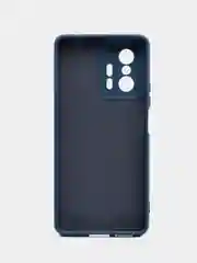 Темно-синий чехол Silicone Cover для Xiaomi 11T / 11T Pro, Сяоми 11Т / 11Т Про, силиконовый