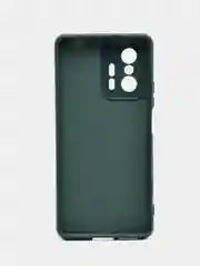 Тёмно-зелёный чехол Silicone Cover для Xiaomi 11T / 11T Pro, Сяоми 11Т / 11Т Про, силиконовый