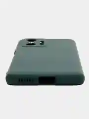 Тёмно-зелёный чехол Silicone Cover для Xiaomi 11T / 11T Pro, Сяоми 11Т / 11Т Про, силиконовый
