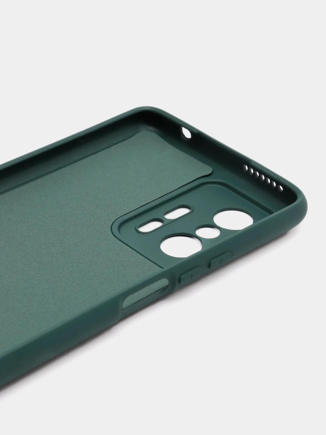 Тёмно-зелёный чехол Silicone Cover для Xiaomi 11T / 11T Pro, Сяоми 11Т / 11Т Про, силиконовый