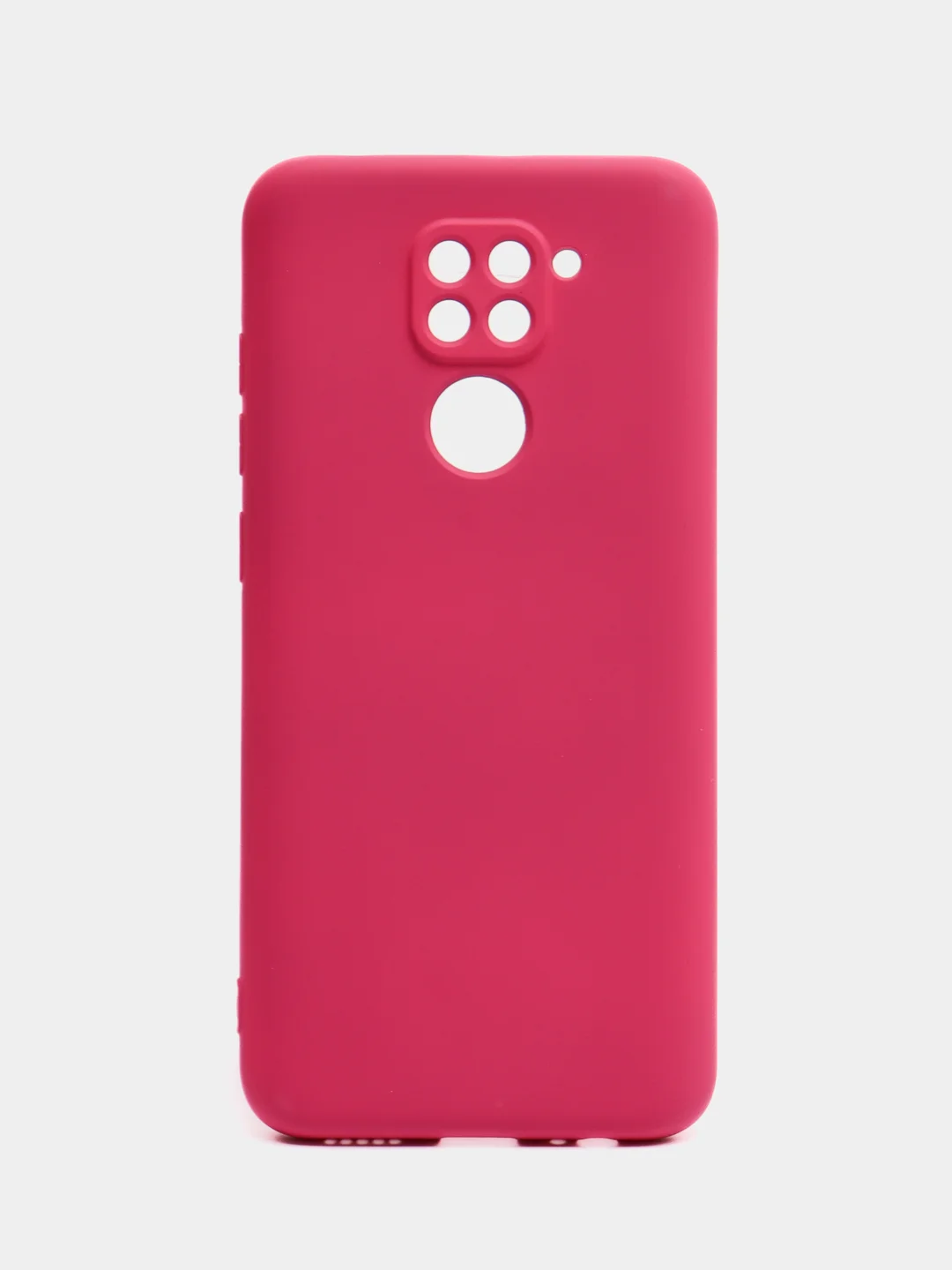 Марсала чехол Xiaomi Redmi Note 9, Редми Нот 9 силиконовый, с закрытым низом и бархатом внутри