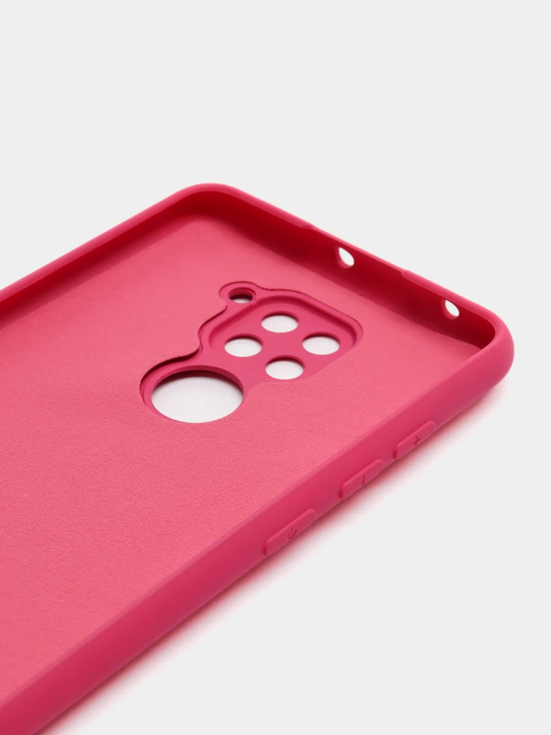 Марсала чехол Xiaomi Redmi Note 9, Редми Нот 9 силиконовый, с закрытым низом и бархатом внутри