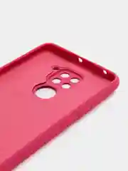 Марсала чехол Xiaomi Redmi Note 9, Редми Нот 9 силиконовый, с закрытым низом и бархатом внутри