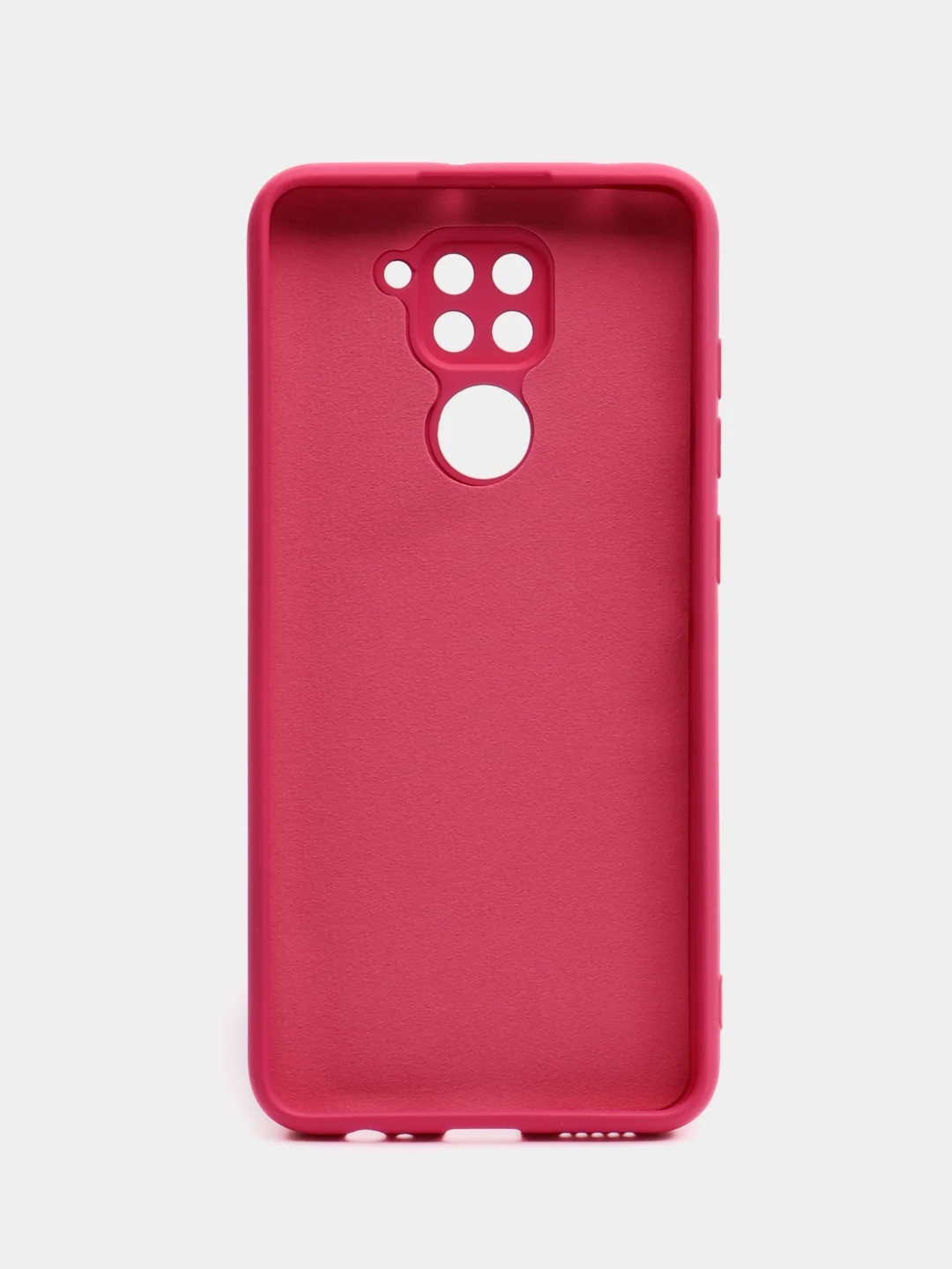 Марсала чехол Xiaomi Redmi Note 9, Редми Нот 9 силиконовый, с закрытым низом и бархатом внутри