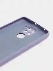 Сиреневый чехол Xiaomi Redmi Note 9, Редми Нот 9 силиконовый, с закрытым низом и бархатом внутри