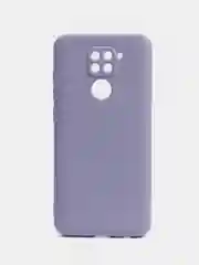 Сиреневый чехол Xiaomi Redmi Note 9, Редми Нот 9 силиконовый, с закрытым низом и бархатом внутри