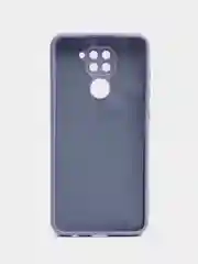 Сиреневый чехол Xiaomi Redmi Note 9, Редми Нот 9 силиконовый, с закрытым низом и бархатом внутри
