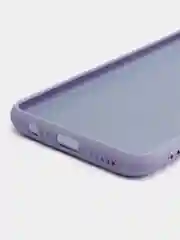 Сиреневый чехол Xiaomi Redmi Note 9, Редми Нот 9 силиконовый, с закрытым низом и бархатом внутри