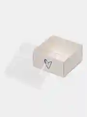 Коробка для кондитерских изделий с PVC крышкой «Love», 12 х 6 х 11,5 см