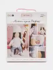 Голубой набор для шитья интерьерной куклы своими руками