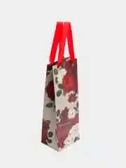 Пакет подарочный под бутылку Flowers, 13 х 36 x 10 см