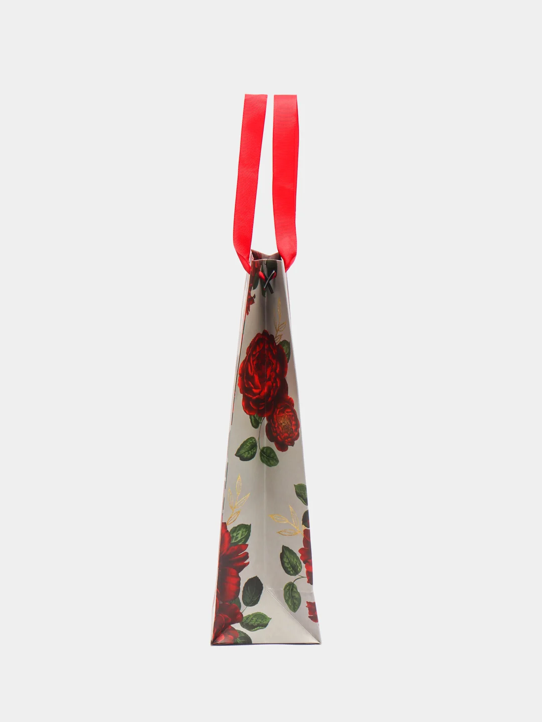 Пакет подарочный под бутылку Flowers, 13 х 36 x 10 см