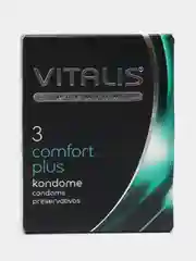 Презервативы "VITALIS" PREMIUM comfort plus, анатомической формы, 3 штуки