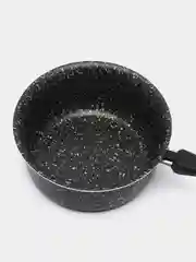 Серый ковш штампованный, с антипригарным покрытием, 18 см, 1,5 л